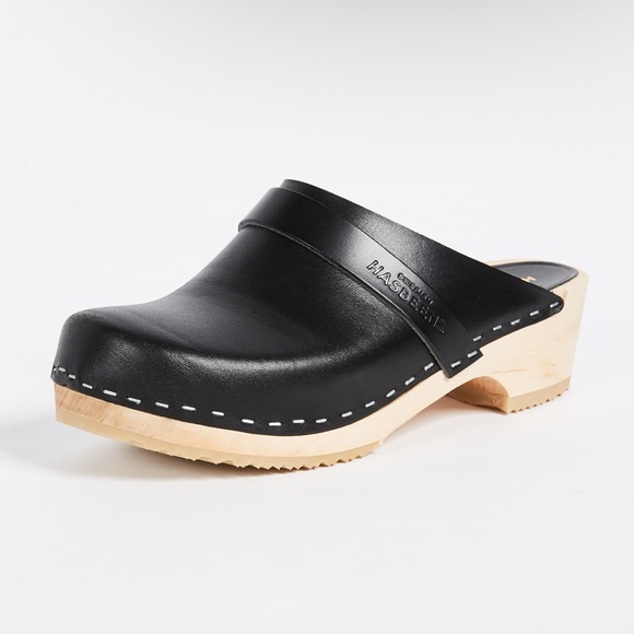 Swedish Hasbeens Shoes - NEW Swedish Hasbeens Swedish Husband Clogs in Black